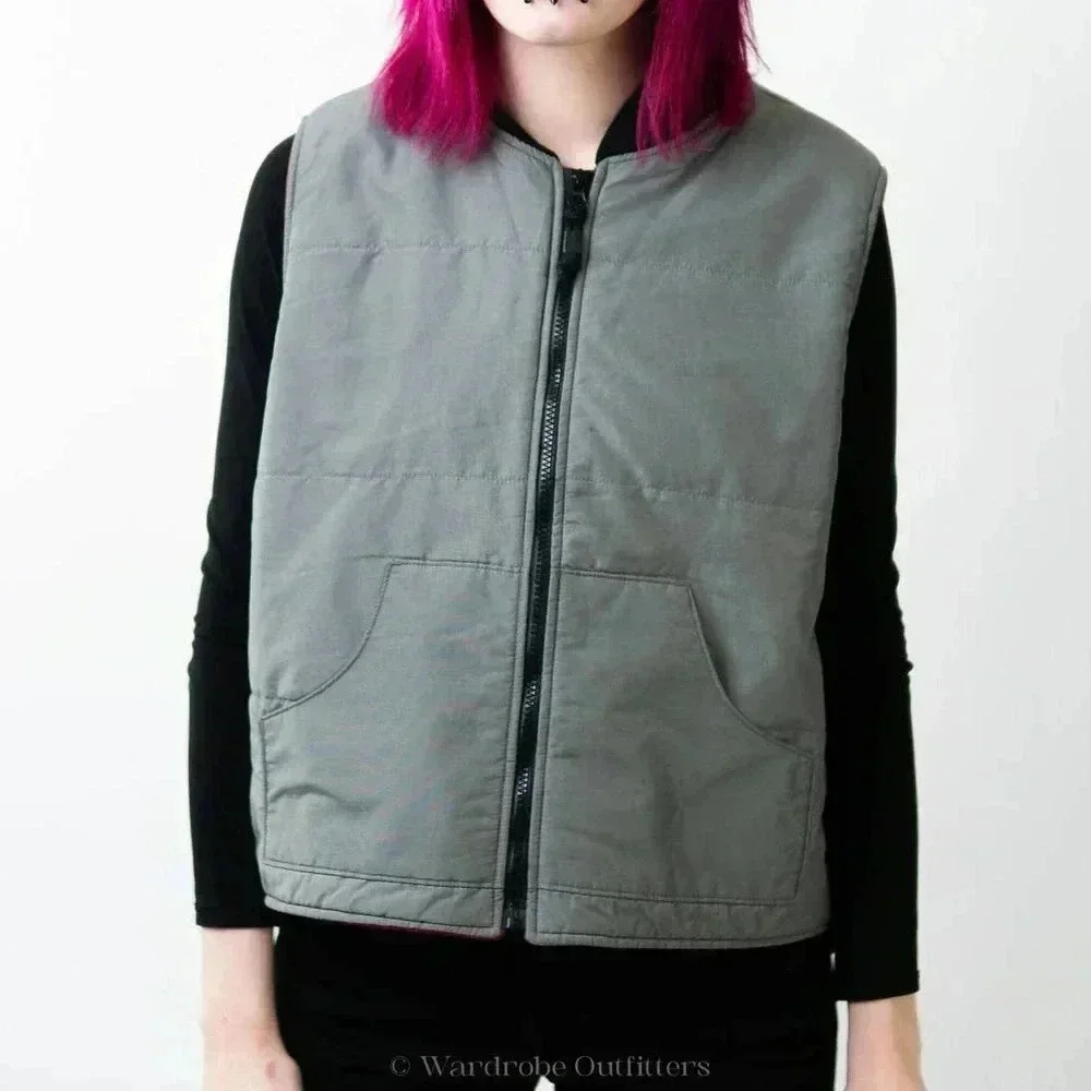 Vintage 90s Old Navy Fleece Lined Utility Vest